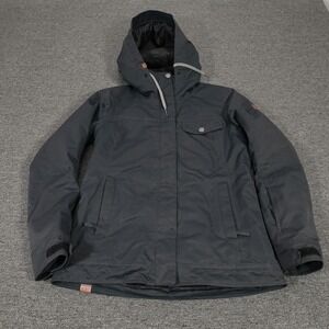 Roxy Jacket Womens Small Black DryFlight 10K Hooded Ski Snow Parka Coat Winter